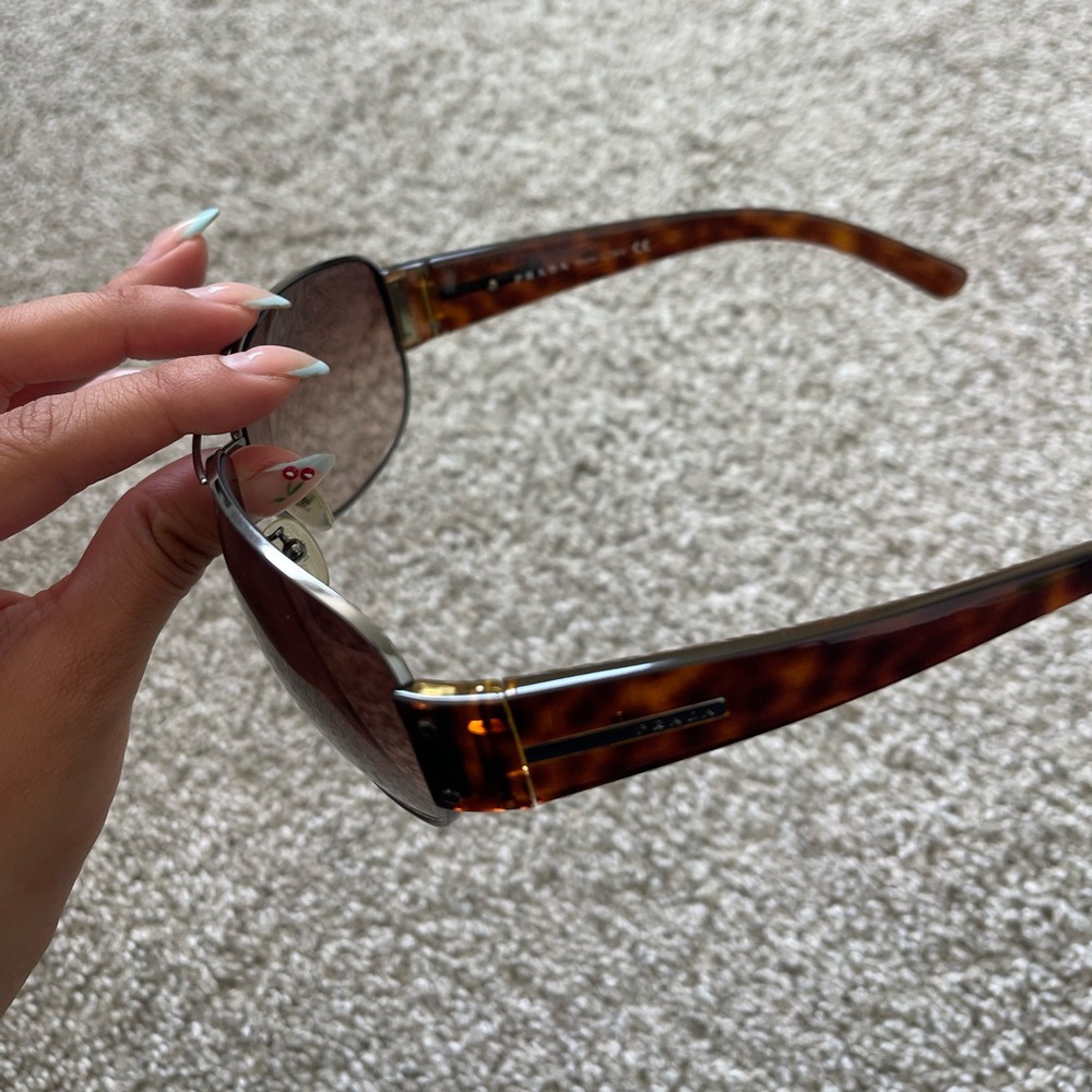 Prada Tortoise Shell Sunglasses - Picture 3 of 5